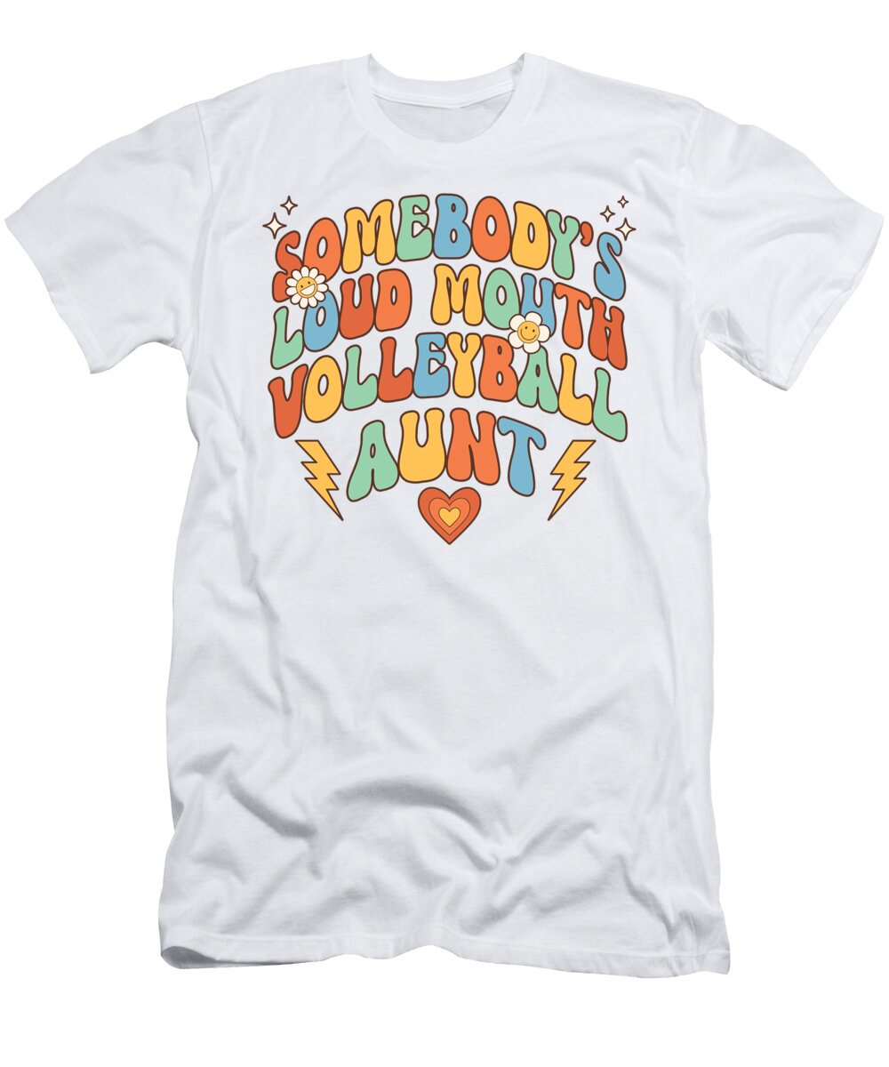 Retro New Aunt Loudmouth Volleyball Aunt Deon Du Plessis Art T-Shirt