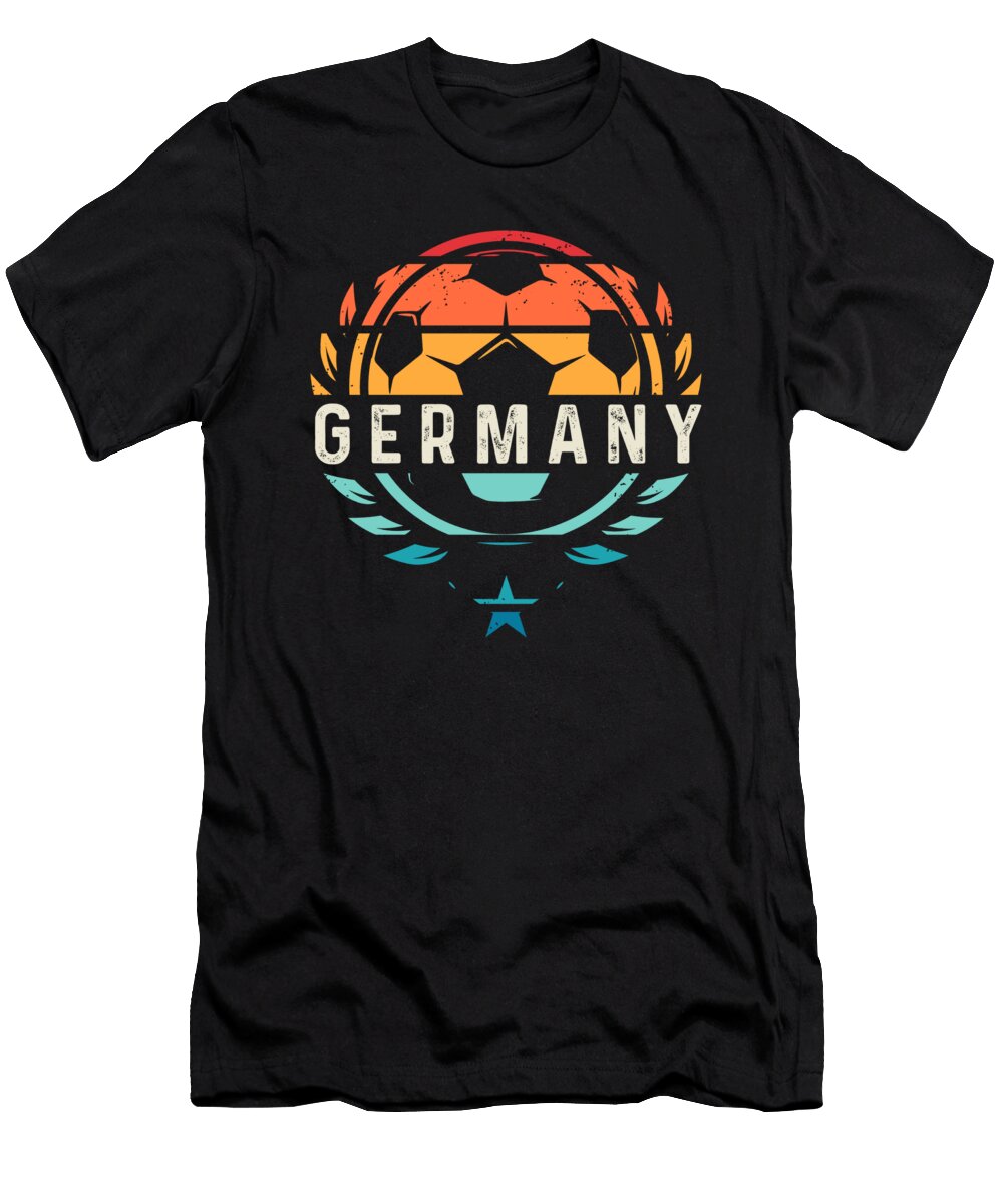 Retro Soccer Ball Germany Football Player 2021 Gift Thomas Larch T-Shirt