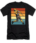 Retro Softball Cool Pitcher Batter Catcher Vintage Softball Crazy Squirrel T-Shirt