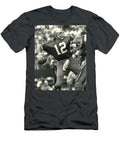 Roger Staubach Vintage NFL Poster Dallas Cowboys T-Shirt