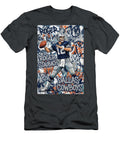 Roger Staubach with Dallas Cowboys Background Graffiti Poster Football Player NFL Sampadart Gallery T-Shirt