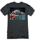 Rugby Ball and Fiji Flag Allan Swart T-Shirt