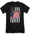 Rugby Ball USA Flag American Football Player Gift Thomas Larch T-Shirt