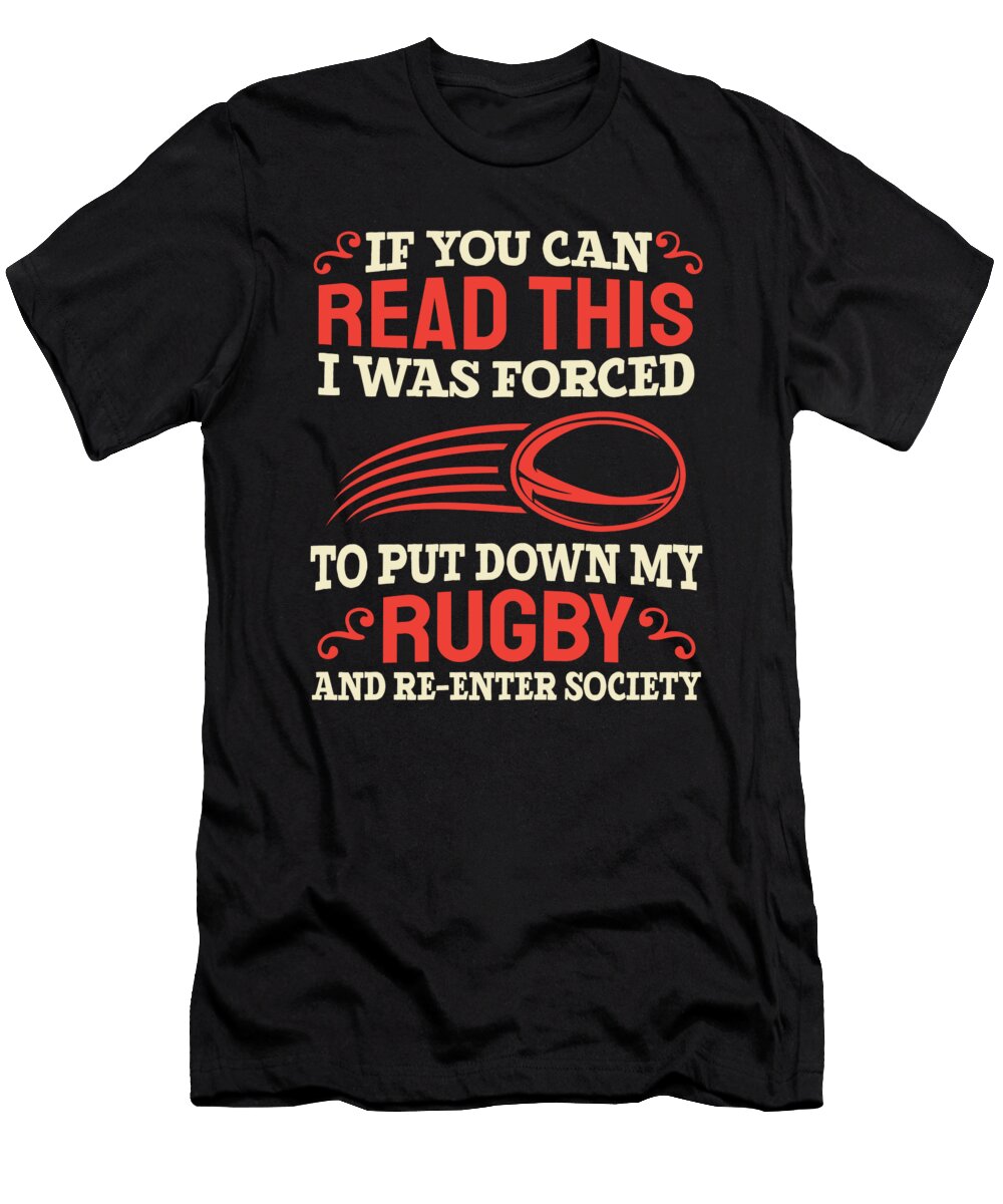 Rugby Crazy Squirrel T-Shirt