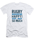 Rugby Makes Me Happy Neod T-Shirt