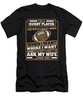 Rugby Player Union League Rugby Crazy Squirrel T-Shirt