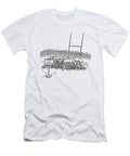 Rugby Scrum with a Meeting in Progress Sign Tim Cordell No Index T-Shirt