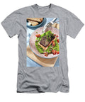 Salmon on a Bed of Grilled Savoy Cabbage with Tomatoes and Onions Alessandra Pizzi T-Shirt