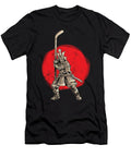 Samurai Warrior Hockey Goalie Strikers Noirty Designs T-Shirt