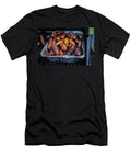 Sausages in an Aluminium Tray on a Gas Grill Lara Jane Thorpe T-Shirt