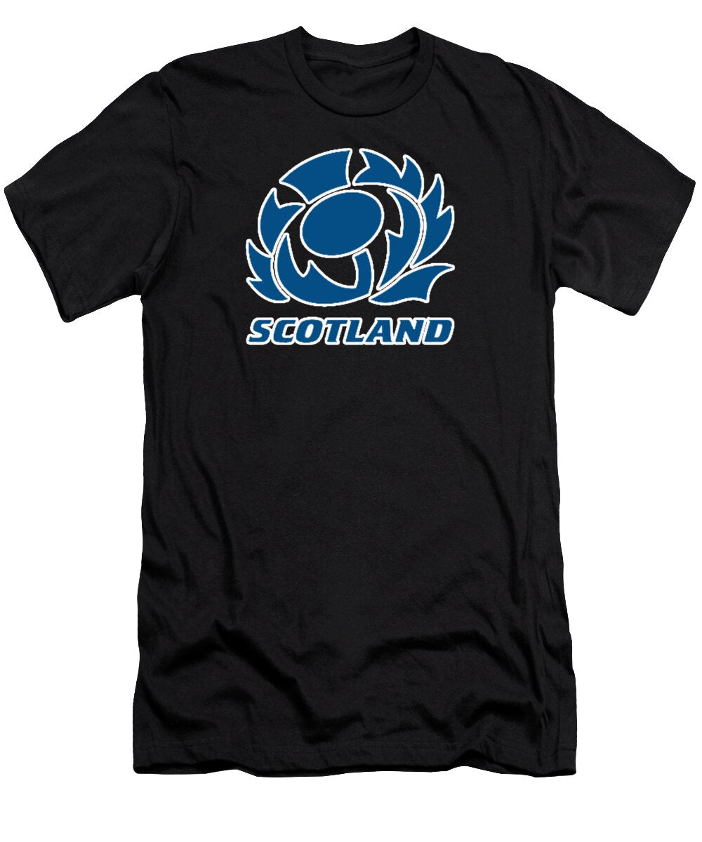 Scotland Rugby Logo the Thistle Arial Damente T-Shirt