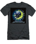 Seattle Seahawks Helmet Explosion Kevin Walker and Pixel Reverie T-Shirt