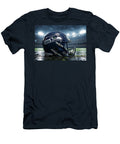 Seattle Seahawks Helmet in Rain Kevin Walker and Pixel Reverie T-Shirt