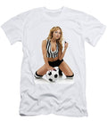 Sexy Young Woman with a Soccer Ball Oleksiy Maksymenko T-Shirt
