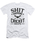 Shit Happens Cricket Helps Orange Pieces T-Shirt