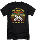 Shut Your Five Hole Retro Vintage Ice Hockey Eboni Dabila T-Shirt