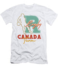Silhouette of a Rugby Player Large and Letter R with the Word Rugby Lahrech Soumia T-Shirt