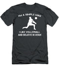 Simple Man Volleyball Jesus 36 Characters Awesome Store T-Shirt
