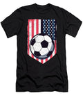 Soccer American Flag 4th of July Maximus Designs T-Shirt