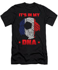 Soccer Ball in My Dna France Flag Football 2021 Gift Thomas Larch T-Shirt