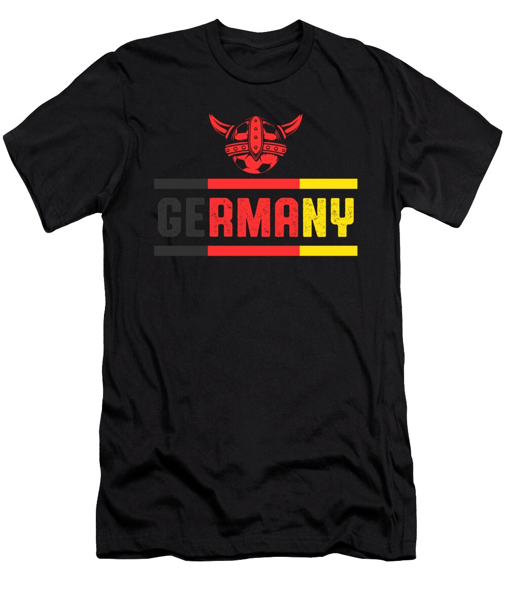 Soccer Ball Viking Germany Football Player 2021 Gift Thomas Larch T-Shirt