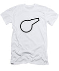 Soccer Football Referee Whistle in Outline Bigalbaloo Stock T-Shirt