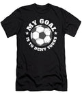 Soccer Goalie Goalkeeper My Goal Is to Deny Yours Maximus Designs T-Shirt