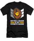 Softball Batter Softball Season Is My Favorite Season Crazy Squirrel T-Shirt