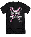 Softball Batter Yes I Throw Like a Girl Want a Lesson Crazy Squirrel T-Shirt