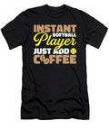 Softball Caffeine Batter Catcher Pitcher Softball Crazy Squirrel T-Shirt