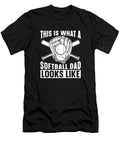 Softball Catcher Pitcher Batter Softball Dad Crazy Squirrel T-Shirt