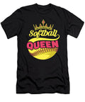 Softball Catcher Pitcher Batter Softball Queen Crazy Squirrel T-Shirt