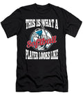 Softball Cool Batter Catcher Pitcher Softball Crazy Squirrel T-Shirt