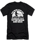 Softball Dad Mom Pitcher Catcher My Princess Wears Cleats Crazy Squirrel T-Shirt