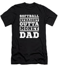 Softball Father Catcher Batter Pitcher Softball Dad Crazy Squirrel T-Shirt