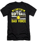 Softball Father Pitcher Batter Catcher Softball Dad Crazy Squirrel T-Shirt