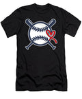 Softball Heart Baseball Catcher Pitcher Bat Gift Thomas Larch T-Shirt