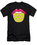 Softball Lips Pitcher Catcher Batter Softball Crazy Squirrel T-Shirt