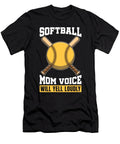 Softball Mom Voice Batter Catcher Pitcher Softball Mom Crazy Squirrel T-Shirt