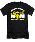Softball Mother Batter Catcher Pitcher Softball Mom Crazy Squirrel T-Shirt