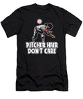 Softball Pitcher Catcher Batter Pitcher Hair Dont Care Crazy Squirrel T-Shirt