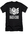 Softball Pitcher Softball Season Is My Favorite Season Crazy Squirrel T-Shirt
