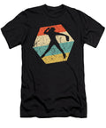 Softball Retro Distressed Hexagon Softball Player Kevin Garbes T-Shirt