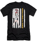Softball US Flag Batter Catcher Pitcher Softball Dad Crazy Squirrel T-Shirt