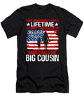 Some Women Have to Wait a Lifetime to Meet Their Favorite Baseball Player Mine Calls Me Big Cousin Baseball USA Flag Dhbubble T-Shirt