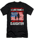 Some Women Have to Wait a Lifetime to Meet Their Favorite Baseball Player Mine Calls Me Daughter Baseball USA Flag Dhbubble T-Shirt