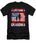 Some Women Have to Wait a Lifetime to Meet Their Favorite Baseball Player Mine Calls Me Grandma Baseball USA Flag Dhbubble T-Shirt