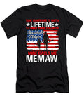 Some Women Have to Wait a Lifetime to Meet Their Favorite Baseball Player Mine Calls Me Memaw Baseball USA Flag Dhbubble T-Shirt