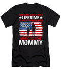Some Women Have to Wait a Lifetime to Meet Their Favorite Baseball Player Mine Calls Me Mommy Baseball USA Flag Dhbubble T-Shirt