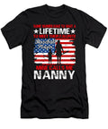 Some Women Have to Wait a Lifetime to Meet Their Favorite Baseball Player Mine Calls Me Nanny Baseball USA Flag Dhbubble T-Shirt